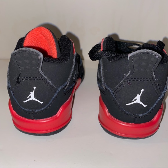 Jordan 4 Retro Red Thunder (4C Baby) - Picture 5 of 8